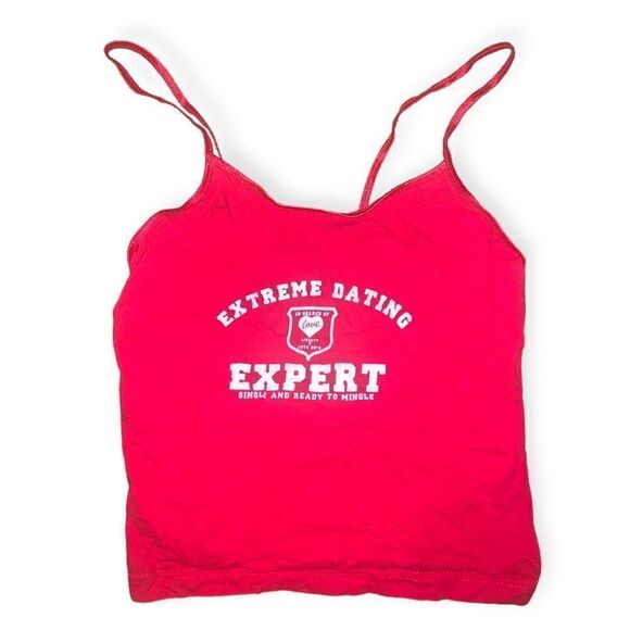 Vintage Tops - Y2k baby cami crop dating tee